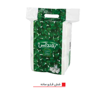 دستمال توالت دلسی 6 قلو بلاندکس